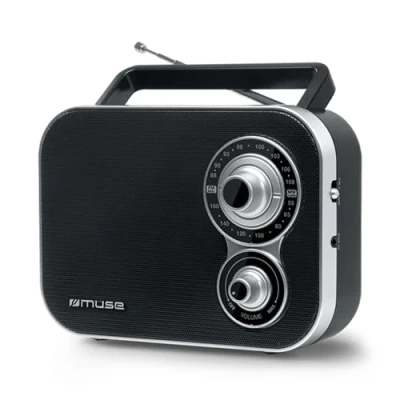 Imagen de Muse M 051 R Radio (Voltaje de Entrada 230 V, frecuencia 50 Hz, Banda FM y MW) Color Negro