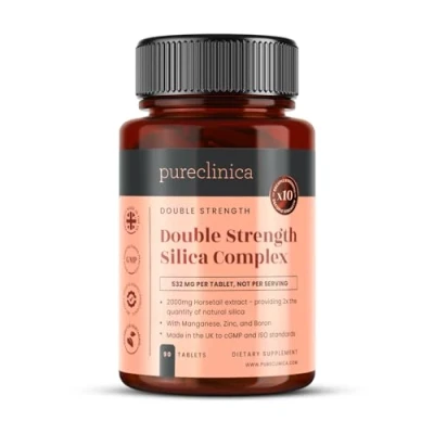 Imagen de Compuesto de Silicio Doble Potencia ¡Suministro 3 meses! (500mg Extracto cola caballo x 90 comprimidos)
