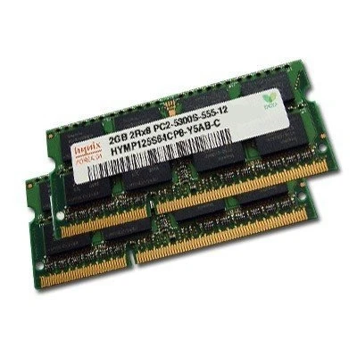 Imagen de Hynix Kit de doble canal (4 GB, 2 x 2048 MB, 200 pines, DDR2 667 (PC2 5300) SO DIMM Double Side para portátiles