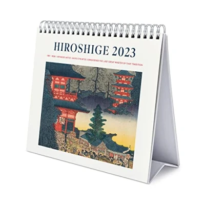 Imagen de Grupo Erik, Calendario Escritorio Deluxe Japanese Art Hiroshi ge 2023, 2023 sobremesa con certificado FSC, anual, Producto licencia oficial, CS23018,