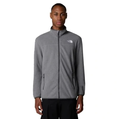 Imagen de THE NORTH FACE NF0A855X4HJ M 100 Glacier Full Zip EU Sweatshirt Hombre TNF Medium Grey Heather Tamaño S