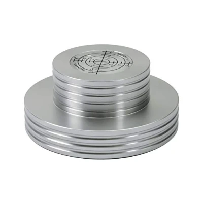 Imagen de Dynavox Estabilizador de Tocadiscos PST300, Peso con libélula Aluminio para Tocadiscos, 300 g, Color Plateado