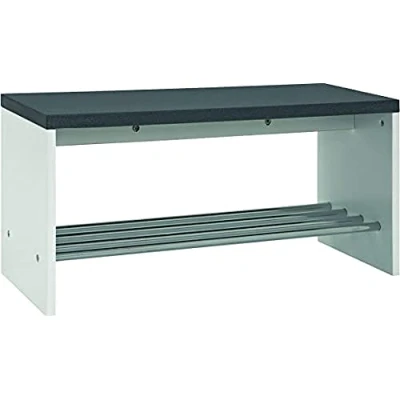 Imagen de HAKU Möbel Banco para zapatos cromo, granito, MDF, metal Dim.: AN 81 cm x AL 40 P 30 cm, Estilo: Moderno