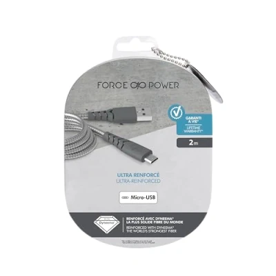 Imagen de Cable Micro Usb A Carga Y Sincronización 2 Metros Force Power