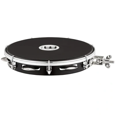 Imagen de Meinl Percussion Pa10A BK montaje en nh h CAN be Nappafell pandereta con 25.4 cm de diámetro, cm, negro