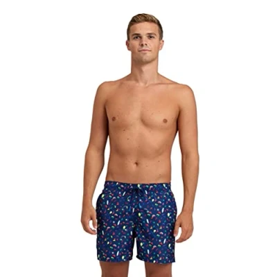 Imagen de ARENA Men&#039;s Beach Boxer Allover, Swim Trunks Hombre, Navy multi, L