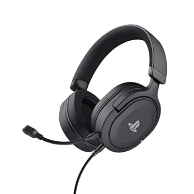 Imagen de Auriculares Gaming Trust GXT 498 Forta, Con cable, Micrófono desmontable, Ecológico, Negro