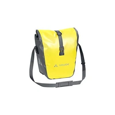 Imagen de VAUDE Aqua Front Alforjas delanteras para bicicleta, Juego de 2 bolsas adaptables a la carga e impermeables , Amarillo (Canary), 28 L (2 X 14 L)