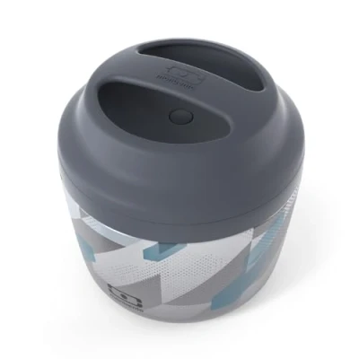 Imagen de monbento Fiambrera Termica MB Element graphic Dimensions que Mantiene la Comida Caliente/Fría Lunch box Termico para Trabajo/Outdoor Sin BPA y Duradera Patron Geometrico