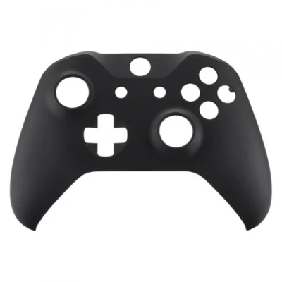Imagen de eXtremeRate Carcasa para Xbox One S/X Accesorios Protectora Suave al Tacto Placa Frontal Funda Delantera Kit de reemplazo Cubierta Shell X S Control Model 1708 (Negro)