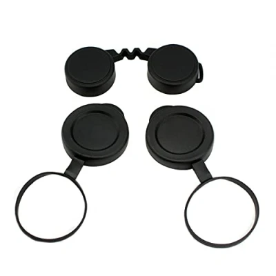 Imagen de DONGKER 3 fundas para lentes binoculares, tapas de goma 42 mm con diámetro exterior 51 a 60 prismáticos, Black, Clásico