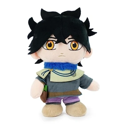 Imagen de Peluche de los Personajes Black Clover 27 Centímetros Asta, Yuno, Yami, Noelle Calidad Super Soft (Yuno)