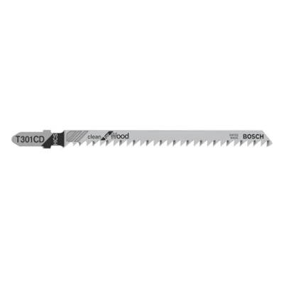 Imagen de Bosch Professional 5 x Hojas de Sierra calar T 301 CD (para Madera blanda, pieza trabajo gruesa, accesorios calar)