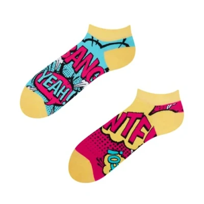Imagen de Dedoles Calcetines Unisex Hombre Mujer y Niños Algodón muchos diseños divertidos diferente izquierda derecha, color: Multicolor, diseño: Tiras cómicas (tobilleros), tamaño: 43 46