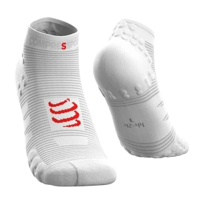 Imagen de Compressport V3 Sock Low Calcetines, Hombre, Blanco, 39 41