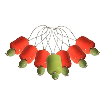 Imagen de KnitPro Zooni Stitch Markers, Holz, Naranja, Verde, One Size, 7
