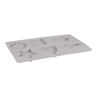 Imagen de Rayher Molde de silicona para manualidades, 6 formas, figuras colgar, 14,5x26x1cm, 36110000