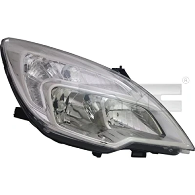 Imagen de TYC 20 12483 05 2 Faros derecha H7, W21/5W, H1 cromo con luz diurna para circulación por la electromotor OPEL: Meriva B