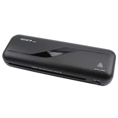 Imagen de Genie Plastificadora LA 200, incluye láminas (aptas hasta DIN A4, para laminación en caliente de 80 125 micras), color negro