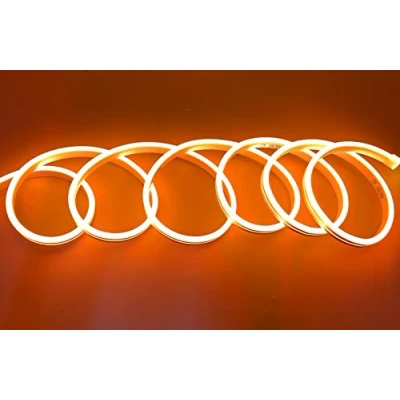 Imagen de Tira LED de neón flexible impermeable IP65, 5 metros, 120 led/m, 12 V, naranja