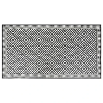 Imagen de vidaXL Alfombra de Exterior Gris y Blanca Reversible 80x150 cm