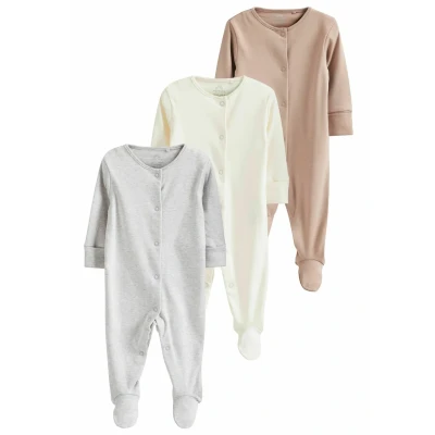 Imagen de Next 3 PACK Pijama de bebé para niños, Talla: 6m, Neutral