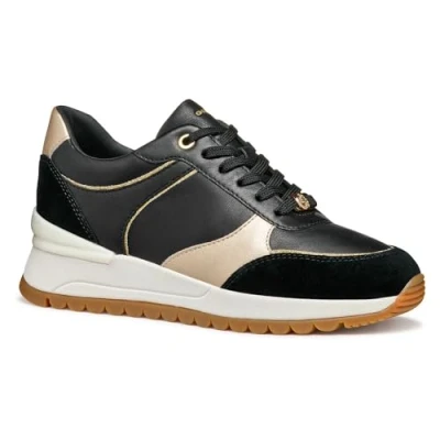 Imagen de Geox D Desya A, Zapatillas Mujer, Black Lt Gold, 39 EU