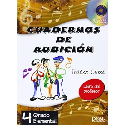 Imagen de Cuadernos de Audición, 4 Grado Elemental (Libro del Profesor) +CD (RM Audicion)