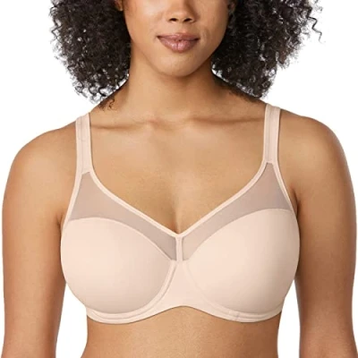 Imagen de DELIMIRA Sujetador Tallas Grandes Suavizado Moldeada con Aros para Mujer Beige 105E