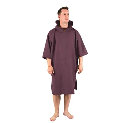 Imagen de Albornoz cambiador compacto Lifeventure Poncho de microfibra ligero y elástico con capucha para surfear, nadar acampar
