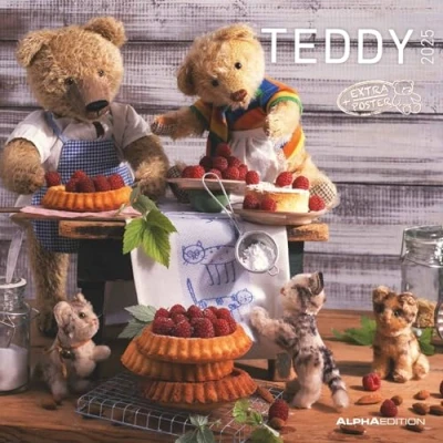 Imagen de Teddy 2025 Broschürenkalender 30x30 cm (30x60 geöffnet) Kalender mit Platz für Notizen Bildkalender Wandkalender herausnehmbarem Poster