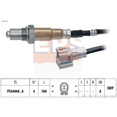Imagen de EPS 1.998.316 Sonda lambda Made in Italy OE Equivalent térmico, plana, Rosca engrasada SUZUKI: Vitara IV SUV, SX4 II S Cross, I Hatchback