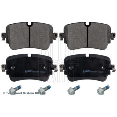 Imagen de BLUE PRINT ADV184271 juego de pastillas freno Eje trasero preparado para indicador desgaste con tornillos AUDI: Q7, A6 C8 Avant, Q8