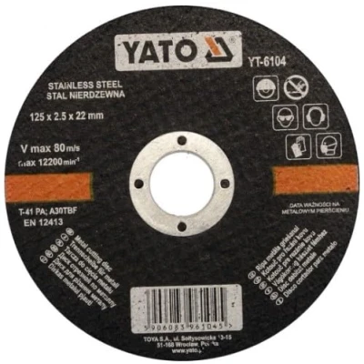 Imagen de YATO YT 6104 Disco lija, amolador angular 2.5mm 122001/min 22mm