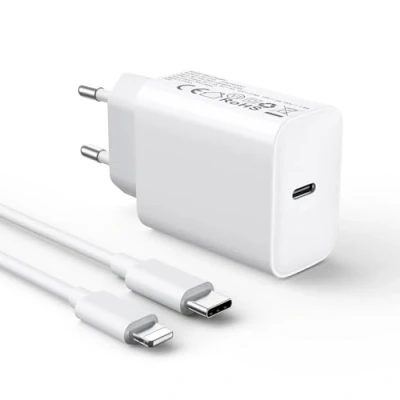 Imagen de 30W Cargador Carga Rapida for iPhone 14/14 Pro/14 Pro Max/14 Plus 13 12 11 SE XR X XS 8 7, iPad Air Mini, AirPods, USB C Carregador Rapido 2M Cable USBC Rápida Cabezal Pared Charger Adaptador Corrient