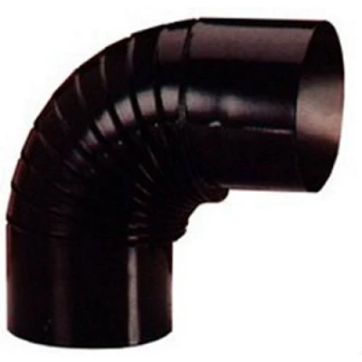 Imagen de Wolfpack 22011110 Codo Estufa Color Negro Vitrificado de 120 mm. 90.