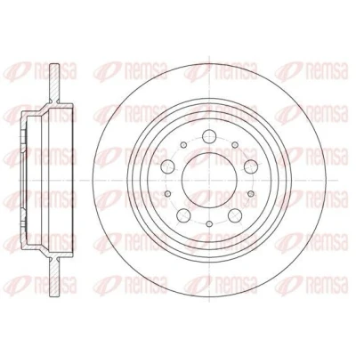 Imagen de REMSA 6620.00 Disco de freno Eje trasero 288, 288 11,9 5 macizo VOLVO: S60 I, XC70 I Cross Country, S80 FIAT: BRAVO 2