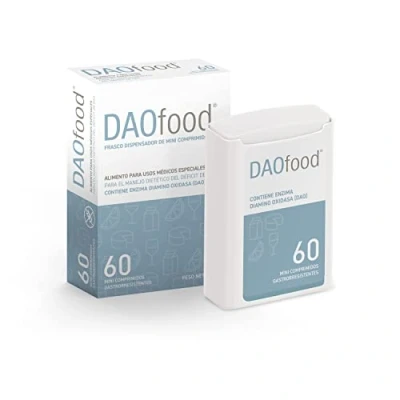 Imagen de DAOfood Manejo del Déficit de DAO Dispensador 60 Mini Comprimidos Gastrorresistentes Enzima