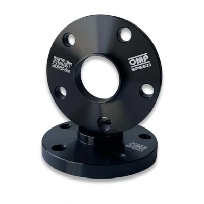 Imagen de OMP Speed Juego de Separadores Doble Centraje Ancho: 15mm PCD: 5X112 CB.H: 57.1 CB.W: OD: 139 Tornillo M14X1.5 Conico+14X1.5 Esferico Color Negro