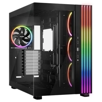 Imagen de be quiet! Light Base 900 FX Black Caja de PC, Vista panorámica, illuminación Impresionante, exposición, diseño 2 cámaras, LED ARGB, 4 Ventiladores Wings 140mm PWM