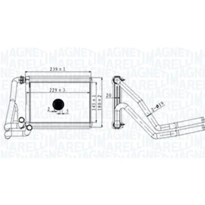 Imagen de MAGNETI MARELLI 350218488000 Radiador de Calefaccion