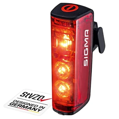 Imagen de SIGMA SPORT BLAZE luz led para bicicleta, trasera a batería con de freno homologada por la ley transporte en carretera Alemania StVZO
