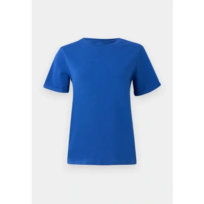 Imagen de Pieces Pcria FOLD UP Solid TEE Camiseta básica, Mujer, Talla: Large, Mazarine blue