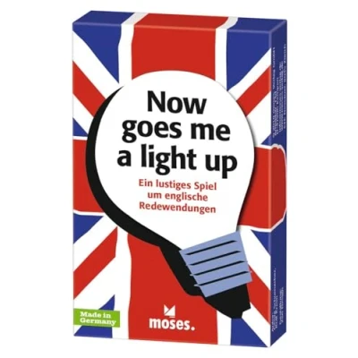 Imagen de moses Now Goes me a Light up Juego Divertido para modismos en inglés, Color Amarillo, Medium (MOS90291)