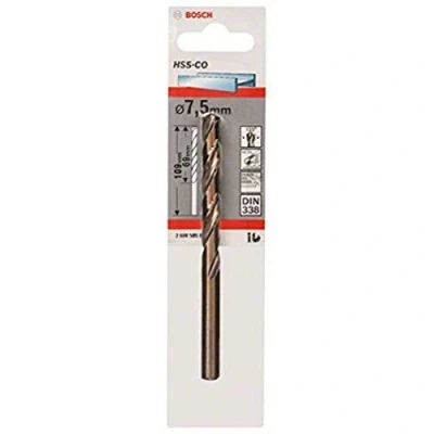 Imagen de Bosch 2 608 585 859 Brocas metálicas HSS Co, DIN 338 (7,5 x 69 109 mm)