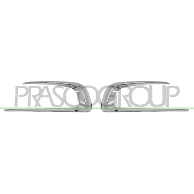 Imagen de PRASCO PG5001240 Rejilla Parachoques Delante, izquierda, derecha cromado