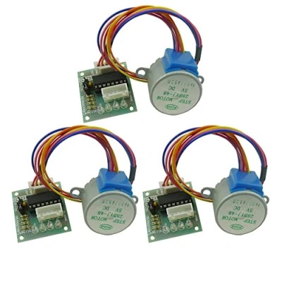 Imagen de Aihasd 3 piezas DC 5 V motor paso a Stepper 28BYJ 48 ULN2003 + tablero de conductor para Arduino