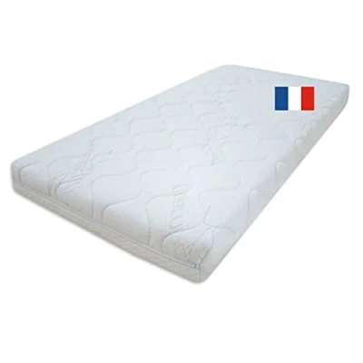 Imagen de Easy Dort Colchón de 50 x 100 cm con aire acondicionado doble cara, Invierno y verano, Fresco cálido, cuna cm, Grosor 10 Bambú, Fabricado en Francia,
