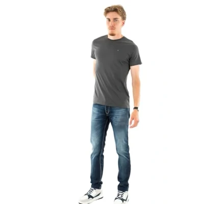 Imagen de Tommy Jeans TEE Camiseta básica, Hombre, Talla: XXS, New charcoal