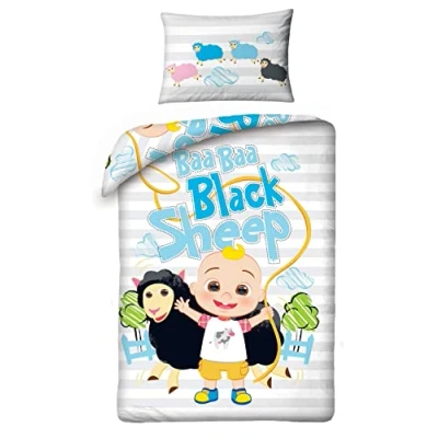 Imagen de Halantex CoComelon Juego de cama (algodón, funda nórdica 100 x 135 cm y almohada 40 60 cm)